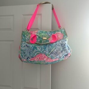 Lilly Pulitzer garment/duffel bag